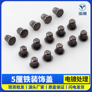 Bouchons décoratifs Yingya pour trous de 5 mm, couvercles encastrés pour armoires et placards, non amovibles, en acier au carbone plaqué - Product Image 5