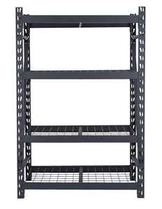 Estantería Metálica Ajustable de 4 Niveles para Almacenamiento <span class=keywords><strong>en</strong></span> Almacén, Resistente, con Recubrimiento <span class=keywords><strong>en</strong></span> Polvo, 48x24x72 pulgadas - Product Image 5