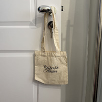 Tas Tote Kecil Katun Alami Biodegradable, Tas Belanja Reusable dengan Logo Kustom