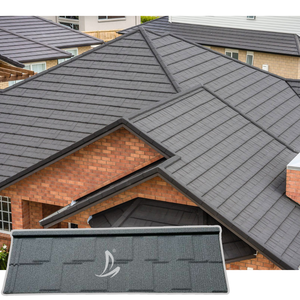 <span class=keywords><strong>Prix</strong></span> de gros Tuiles de toiture chinoises Tuiles de toiture à couleur changeante Tuiles de toiture en métal revêtues de pierre - Product Image 4