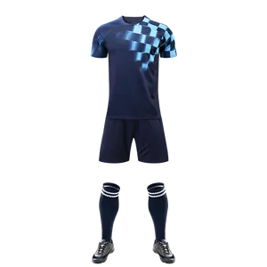廉价球队训练西班牙彩色足球服2023套装足球足球服设计简单