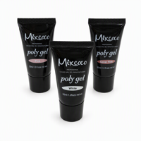 Mixcoco Poly Gel pour extension d'ongles, gel UV LED à retirer par trempage, gel de construction rapide, gel dur pour salon et manucure DIY