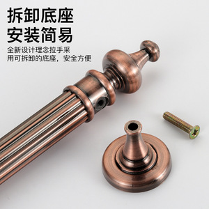 Poignée de porte Xinshengfa en acier inoxydable 5525, facile à installer pour porte en bois d'hôtel - Product Image 1