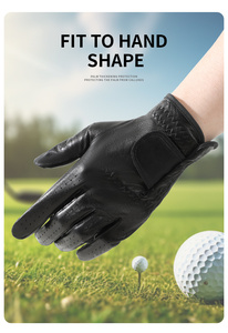 Gants de <span class=keywords><strong>golf</strong></span> en cuir respirant 100% agneau, logo personnalisé, tailles S-M-L-XL, ajustables, pour sports de plein air - Product Image 6