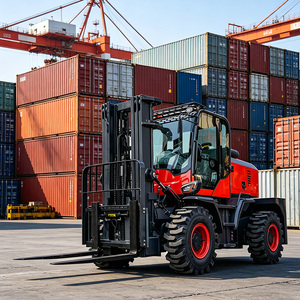 รถยกขับเคลื่อน 4 ล้อ 5 ตัน สำหรับงานหนัก พร้อมส่งฟรี 5 EPA 4x4 Articulated Rough Terrain Forklift - Product Image 1