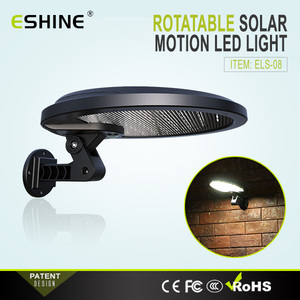 IP65 Waterproof Solar Motion Sensor LED <strong>Wall</strong> <strong>Light</strong> 6000K Daylight 5W 2200mAh Lithium-ion <strong>Battery</strong> Full Bright/Dim Bright Garden - Product Image 2