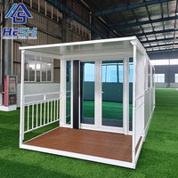 Nouveau modèle Mini maison mobile pliante préfabriquée Conteneur pliable empilable pour expédition Maison