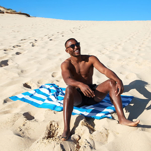 Sinh Thái 2025 Mới 100% Polyester Sợi Nhỏ Da Lộn In Bãi Biển Khăn Chống Vi Khuẩn Nhanh Chóng Khô Cát Miễn Phí Cho Bãi Biển Hồ Bơi Tắm - Product Image 2