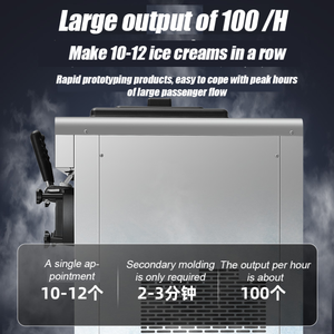 アイスクリームマシンポータブルアイスクリームマシンタッチ画面スティックスクエア - Product Image 6