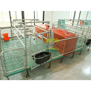 Jaula <span class=keywords><strong>de</strong></span> Parto Doble Estilo Chino - Corral Económico para Dos Cerdas, Galvanizado en Caliente, Uso Agrícola - Product Image 4