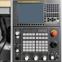 Centre de tournage CNC à double broche 5 axes avec commande FANUC et 12 stations d'outils, capacité moyenne