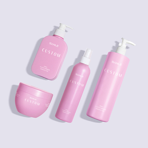 Kemasan kosmetik perawatan kulit 15g 120g 250g botol Losion minyak badan buram kustom Matt merah muda dengan tutup pompa plastik - Product Image 4