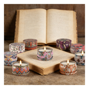 Candle Supplier Wholesale Program Luxury <b>Empty</b> Vessels Lids <b>Boxes</b> For Custom Wax Filling Retail Sourcing Display - Product Image 2