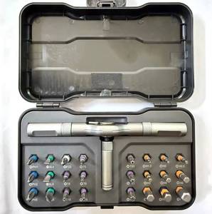 Juego de Destornilladores de Torque Multiusos de Aleación 24 en 1 RS1 con Llave de Trinquete de Acero, Magnético, para Bricolaje, Uso Diario, Multifuncional, <span class=keywords><strong>Obeng</strong></span> OEM - Product Image 6