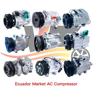 Compressore AC 12V <span class=keywords><strong>Serie</strong></span> ALL per Aria Condizionata Auto, Compatibile con Hyundai Santa /Toyota Chevrolet Aveo, Compressore 24V AC - Product Image 2