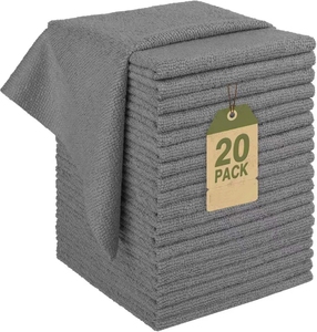 Chiffon de nettoyage en microfibre 80/20 pour lavage de voiture, articles de nettoyage en microfibre, chiffons épais en microfibre pour le nettoyage - Product Image 1
