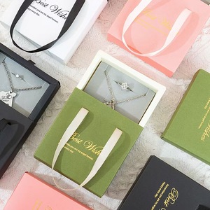 GiGO, anillos de joyería personalizados, caja de regalo, caja de cajón de lujo, embalaje, collar, pulsera, pendientes, caja de joyería, paquete con asa - Product Image 1