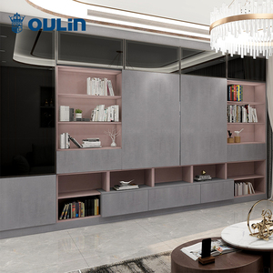 การออกแบบที่ทันสมัยเรียบง่ายตู้โต๊ะเครื่องแป้งไม้สำหรับห้องน้ำ - Product Image 4