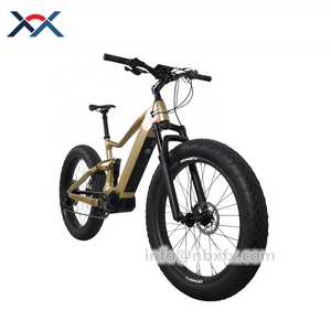 Vélo électrique à pneus larges 48V 1000W à moteur central avec cadre dissimulé, suspension intégrale, 26*4.0 pouces, VTT à moteur central - Product Image 5