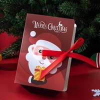 Boîte Cadeau Magique de Noël, Style Livre Rigide, Imprimé Père Noël, Contenant à Bonbons pour Aliments, Fêtes, Vente en Gros OEM ODM Usine
