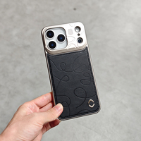 JOYPORODO V-A02 Desain Eksklusif Casing Aromaterapi dari Paduan Aluminium untuk iPhone 13 14 15 16 17 Pro Max Casing Kulit Logam Magnetik