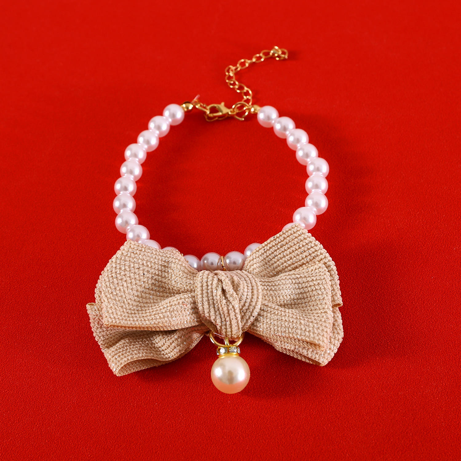 Collier de perles arc de riz