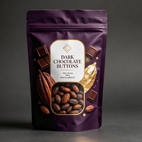 Sachets personnalisés imprimés à fermeture éclair, qualité alimentaire PE Mylar, impression sérigraphique, finition mate, 100 pièces pour gâteaux