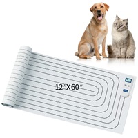Tapis d'entraînement rechargeable pour animaux de compagnie, dissuasion électronique par électrostatique, tapis anti-évasion pour chien, couverture d'isolement intérieure, clôture en PVC pour animaux