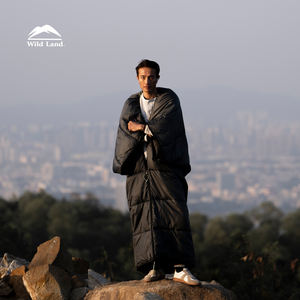 Camping en plein air Couple Double <span class=keywords><strong>sac</strong></span> <span class=keywords><strong>de</strong></span> <span class=keywords><strong>couchage</strong></span> terre sauvage haute qualité Double <span class=keywords><strong>personnes</strong></span> <span class=keywords><strong>hiver</strong></span> 100% Polyester 100% coton Nylon 3 saisons - Product Image 6