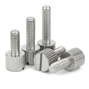 304 thép không gỉ M2 M2.5 M3 M4 M5 <span class=keywords><strong>M6</strong></span> x 5mm đến 50mm Chiều dài sợi tay điều chỉnh dòng bu lông có rãnh đầu vít ngón tay cái - Product Image 1