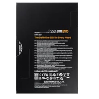 SSD Eksternal Portabel 870 EVO SATA 3.0 2.5 Inch 1TB Kecepatan Baca/Tulis 501-600MB/s Warna Hitam Baru untuk Laptop