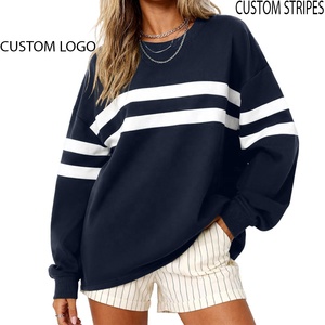 Sweat-shirt décontracté pour femme, coupe oversize, imprimé personnalisé, col rond, respirant, écologique, motif lettres, style hiver automne - Product Image 1