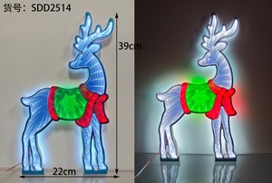 Specchio Infinito con Pupazzo di Neve Natalizio e Babbo Natale, Segnale di <span class=keywords><strong>Stop</strong></span>, Cubo Infinito per Luci a Tunnel - Product Image 4