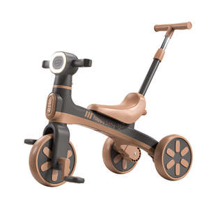 Bicicleta de Equilibrio para Niños con Altavoz de Música, Ligera, sin Pedales, Autoequilibrada, Andador para Bebés, Triciclo - Product Image 1