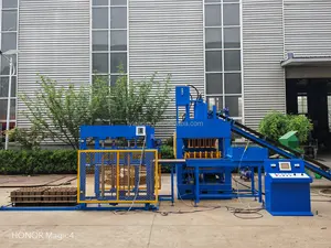 Hongbaoyuan HBY10-10 Hydraulic Press Makiga Fully Automatic Clay Earth Interlocking Brick Making Machine For Sale China