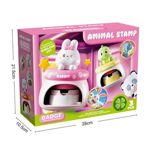 2025 trẻ em nóng bán giáo dục phim hoạt hình tự làm huy hiệu máy đồ chơi handmade động vật làm huy hiệu máy đồ chơi - Product Image 6