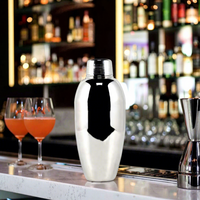 Shaker à vin Boston en acier inoxydable de luxe, personnalisable avec logo, capacité 500 ml, outils de bar à cocktails, best-seller Magic Metal
