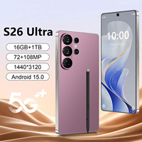 Ponsel 5G S26 Ultra 7,3 inci Laris Manis, Prosesor Deca Core 16GB+1TB, Android 15, Smartphone Seluler CDMA LTE