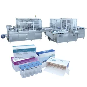 Automatic vial ampoule opening upbox packing cartooning machine