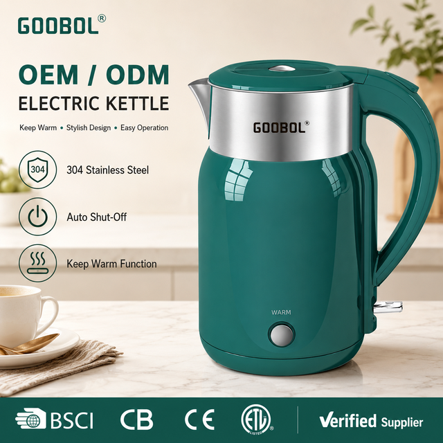 1.8L Stainless Steel Cordless Electric Kettle with 360-degree Rotation Base