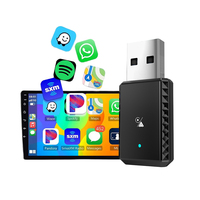 Adaptador Inalámbrico JMYTECH CA-26 Mini 2 en 1 para CarPlay y Android Auto, BT 5.4, WiFi 2.4G+5.8GHz, Portátil, Conexión Rápida para Auto