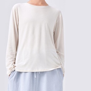Camiseta de Maternidad YIYI con Cuello Redondo, Ligera y Holgada, Camiseta Interior para Lactancia, <span class=keywords><strong>Blusa</strong></span> Cómoda de <span class=keywords><strong>Manga</strong></span> Larga - Product Image 4