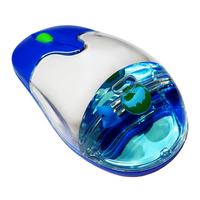 Mode OEM, souris flottante 3D mignonne sans fil 2.4G USB, logo personnalisé, liquide optique acrylique, cadeau promotionnel pour ordinateur de bureau