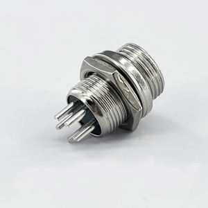 Conector de Aviación de Cobre de 6 Pines DIN GX-16 de 16 mm, en Ángulo Recto, para Radio Automotriz - Product Image 3