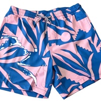 Shorts de bain pour hommes à imprimé floral, séchage rapide, avec cordon de serrage, vêtements de plage, shorts d'été