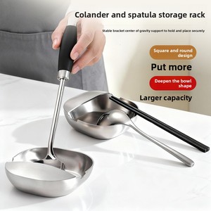 Portautensili in Acciaio Inox 304, Vassoio per Snack, Poggia Cucchiaio, Supporto per Mestolo, Organizzatore Salvaspazio per <span class=keywords><strong>Cucina</strong></span> - Product Image 2