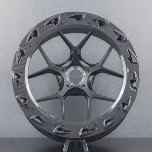 Kw Forged 3 piece wheels 5x112 5x114.3 5x120 wheels 18 19 20 21 22 23 inch concave carbon fiber alloy wheels rims for car