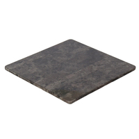 Plateau de table en résine imitation marbre et grain de bois, rond ou carré, sur mesure, pour la maison, la salle à manger, les meubles de bistrot et de bar commerciaux