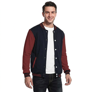 OEM Manufacturer Chenille Embroidery <b>Leather</b> Print Street Wear Baseball Custom Logo Coat CollegeBaseballjacket for men - Product Image 1