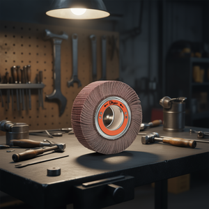 TTAKE Roue à lamelles abrasive 200x30x54 mm avec trou pour le meulage du métal - Product Image 3